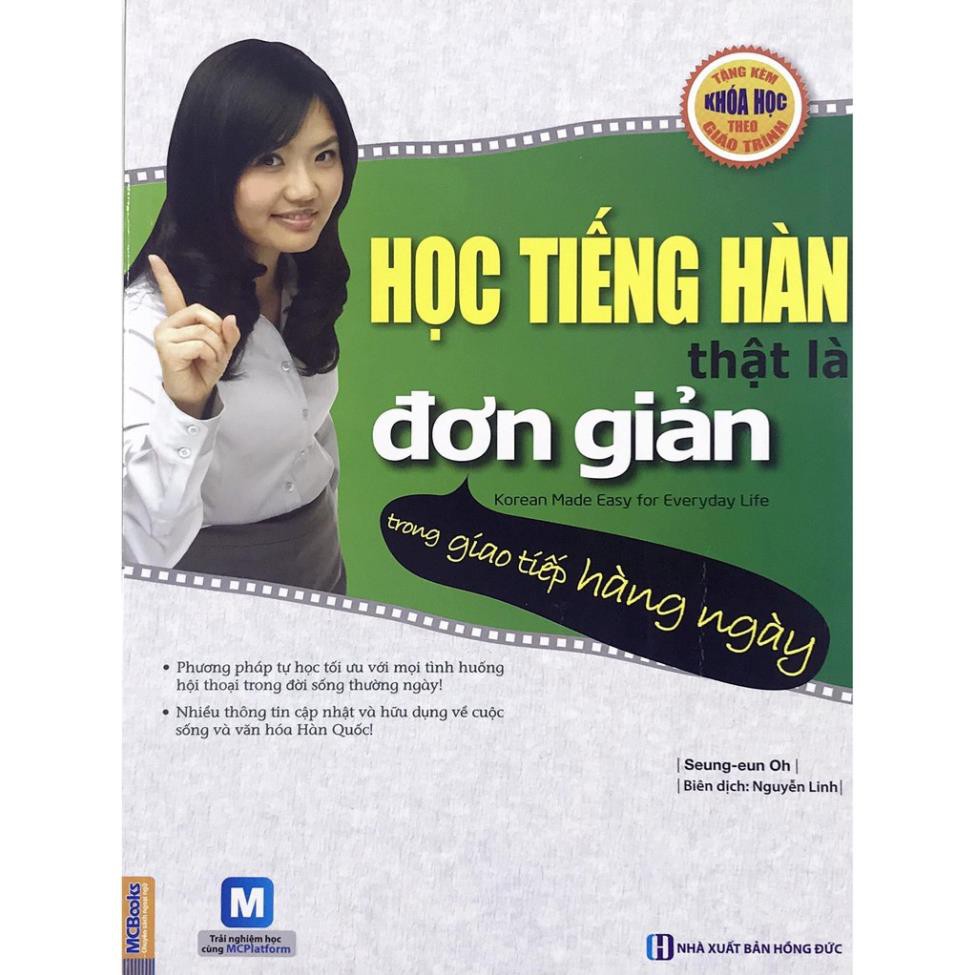 Sách - Combo 2 Cuốn: Học tiếng Hàn thật là đơn giản - Trong giao tiếp hàng ngày + Dành cho người mới bắt đầu