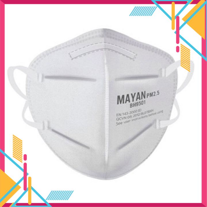 Khẩu Trang Vải ⚡FREESHIP⚡ Khẩu Trang Mayan BH9501 PM2.5 Chuẩn N95 Ngăn Vi Khuẩn Lọc Bụi Mịn Hiệu Quả