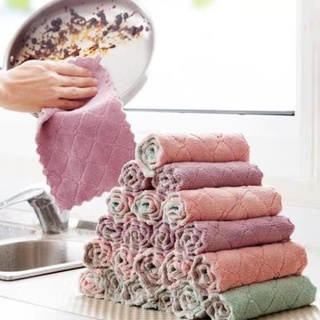Khăn lau đa năng 2 mặt 2 màu siêu thấm