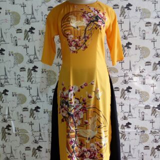 ÁO DÀI CÁCH TÂN IN HỌA TIẾT