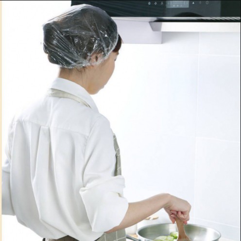 Set 100 túi nilon chùm đầu dùng 1 lần