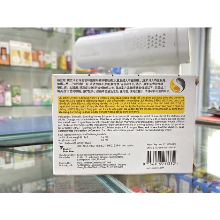 [Chính hãng]  [Hộp 24 Viên] Viên Ngậm Strepsils Nhiều Vị