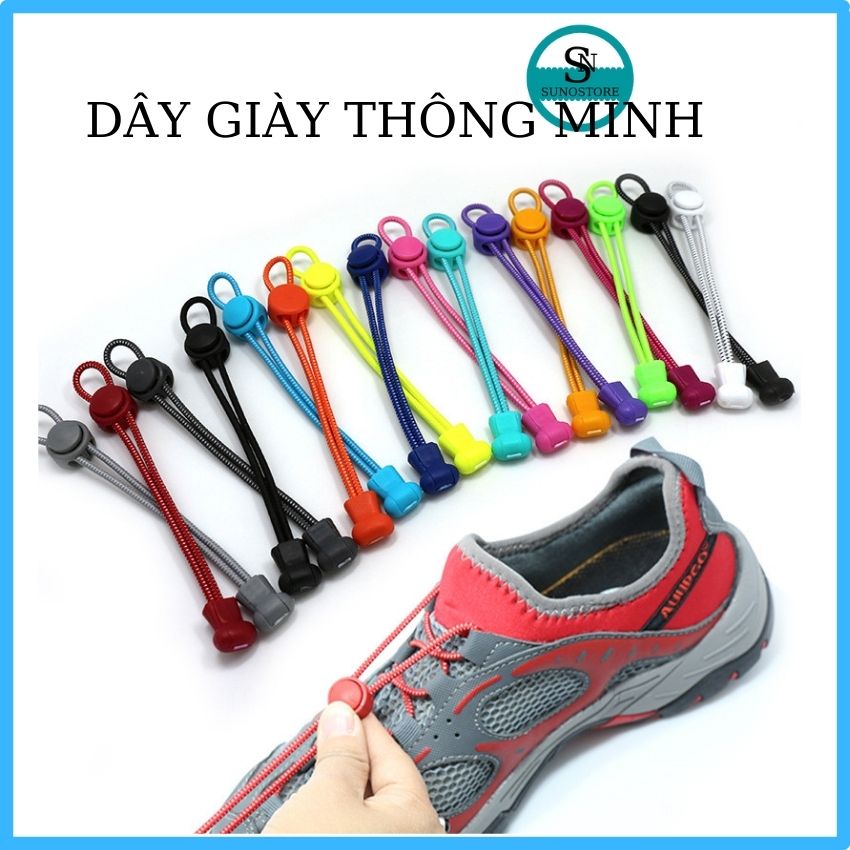 Dây Giày Tròn Thể Thao Nhiều Màu Tiết Kiệm Thời Gian DG02