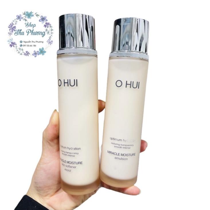 Cặp nước hoa hồng 150ml - sữa dưỡng sáng da ohui miracle aqua 130ml ( tách set)