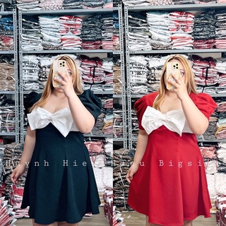 bigsize - ❤️🔱 ĐẦM PHỐI NƠ TRẮNG 🔱❤️
