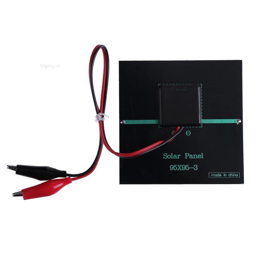 Tấm Pin Năng Lượng Mặt Trời 9V 3W Cho Mô Đun Sạc Pin DIY