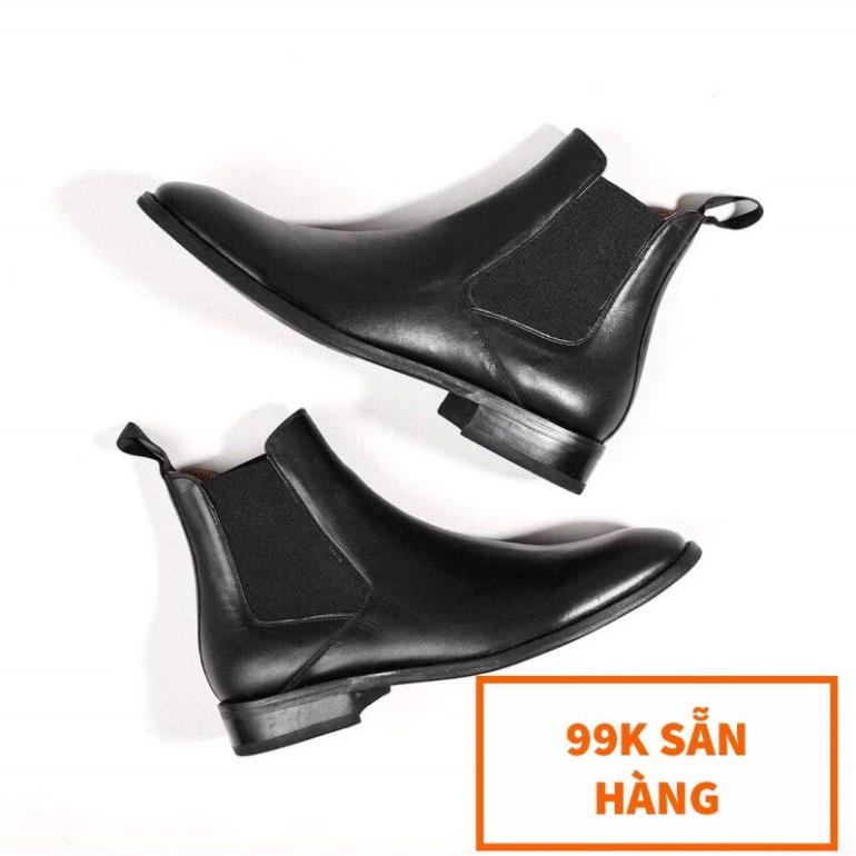 🕎 Bốt nam nữ cổ chun 4 mùa Cao Cấp - Giày boots nam Chelsea Boots Classic đế khâu ( đặt lùi 1 size)