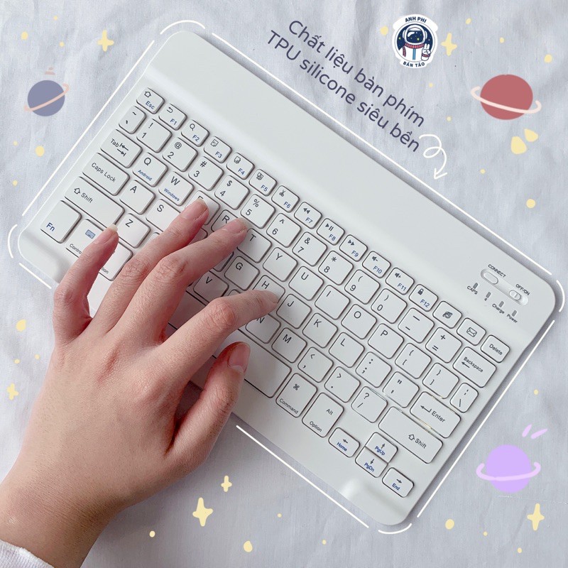 [Thế hệ mới 2023] Bao Da Máy Tính Bảng Cao Cấp Kèm Bàn Phím Bluetooth Chính Hãng