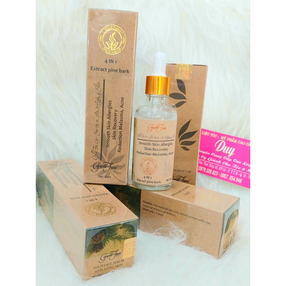 Tinh chất Serum dưỡng trắng - ngăn ngừa nám - giảm nhăn da -săn cơ Gold Face 50ml
