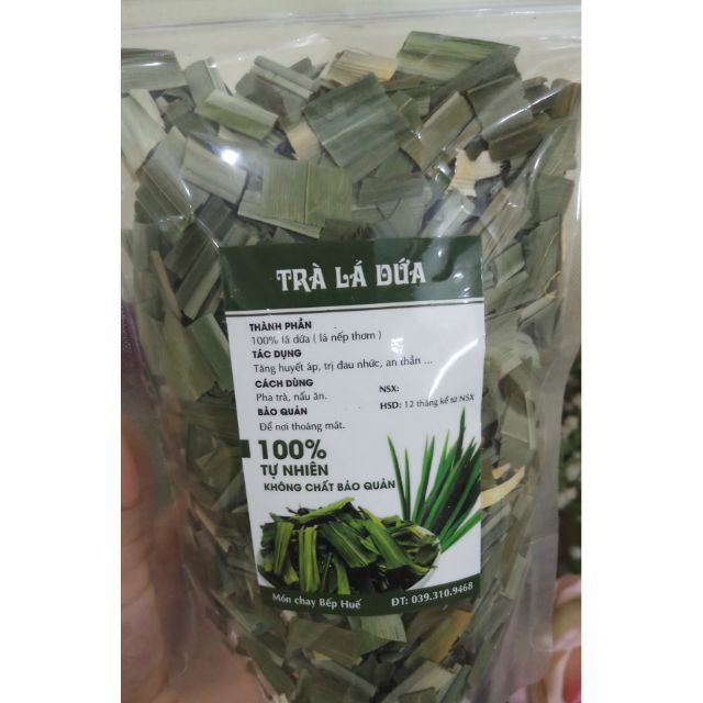 100g trà lá dứa (lá nếp thơm)