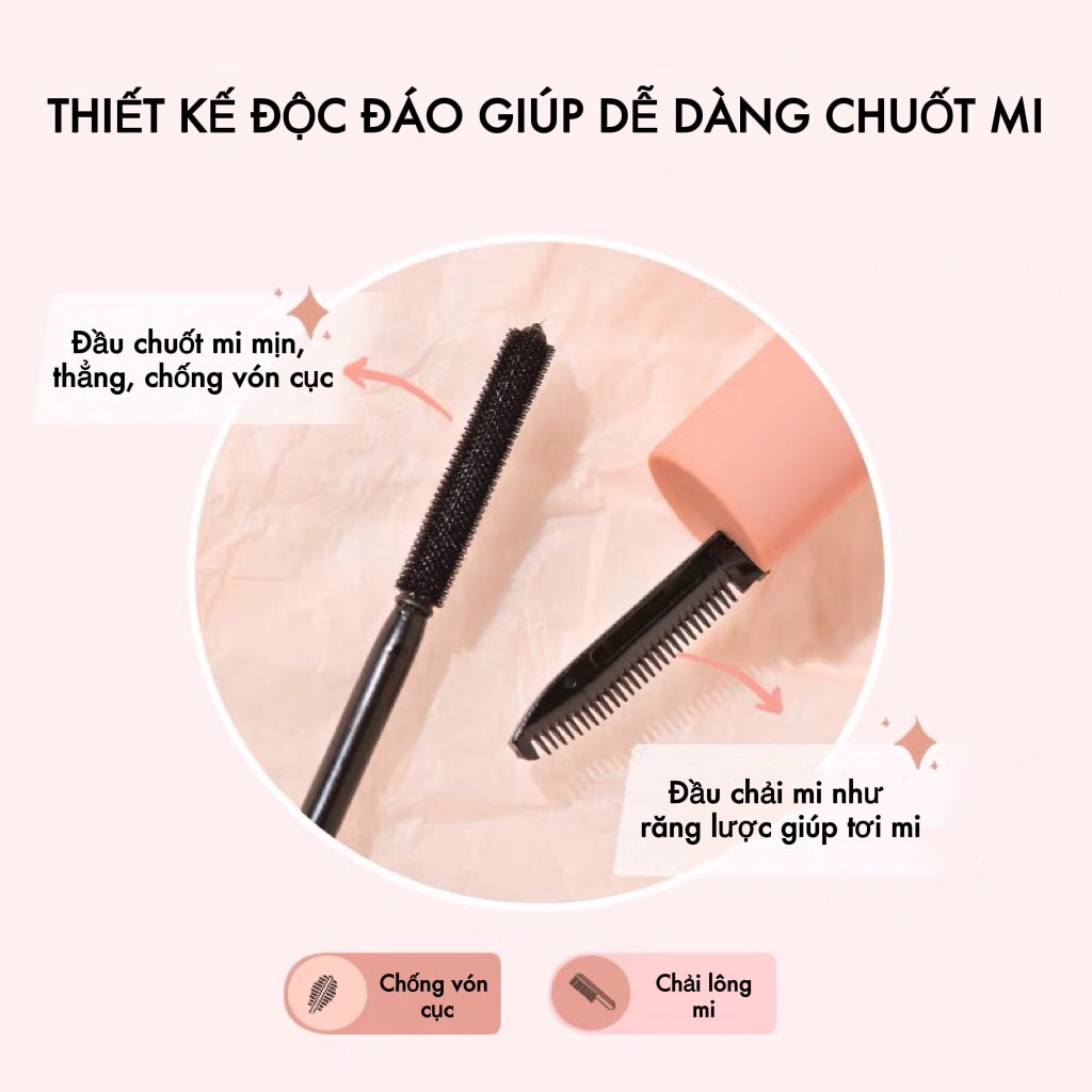 Chuốt Mi Mascara 2 Đầu Làm Dài Cong Mi GOGO TALES Flying Feather Lengthen GT333 - GOGOTALES