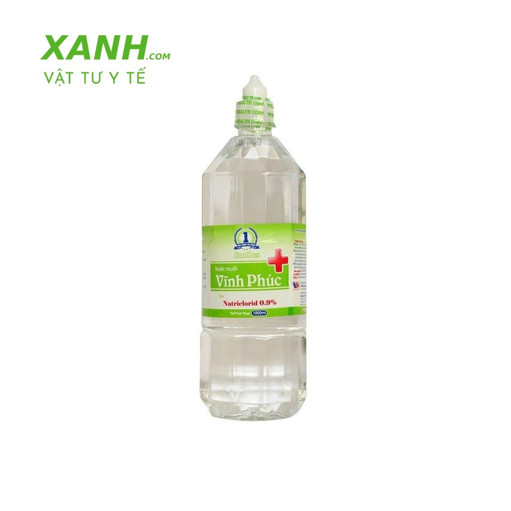 Nước Muối Vĩnh Phúc Natri Clorid 0.9% 1000Ml