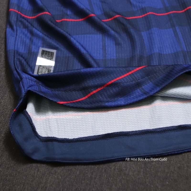 Bộ quần áo đá banh CLB MU TeamView 2023 màu xanh hồng có cổ