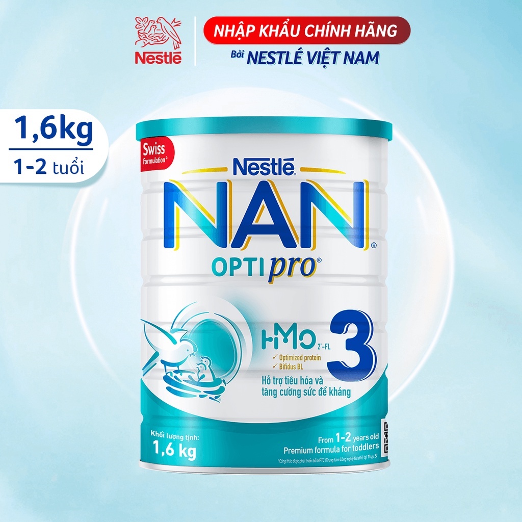 Sữa Bột Nestle NAN OPTIPRO 3 HM-O Hộp 1.6kg