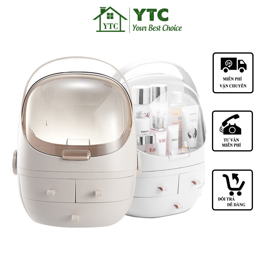 Kệ Đựng Mỹ Phẩm- Kệ Để Đồ Trang Điểm 4 tầng Nhập Khẩu Cao Cấp - (PNMP4)