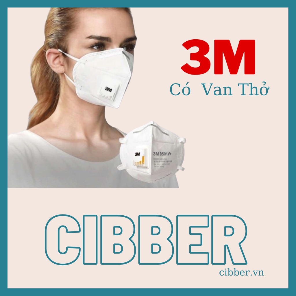 Khẩu trang 3M - Có van , Không Van (Kháng Khuẩn, Chống Bụi Mịn PM 2.5)