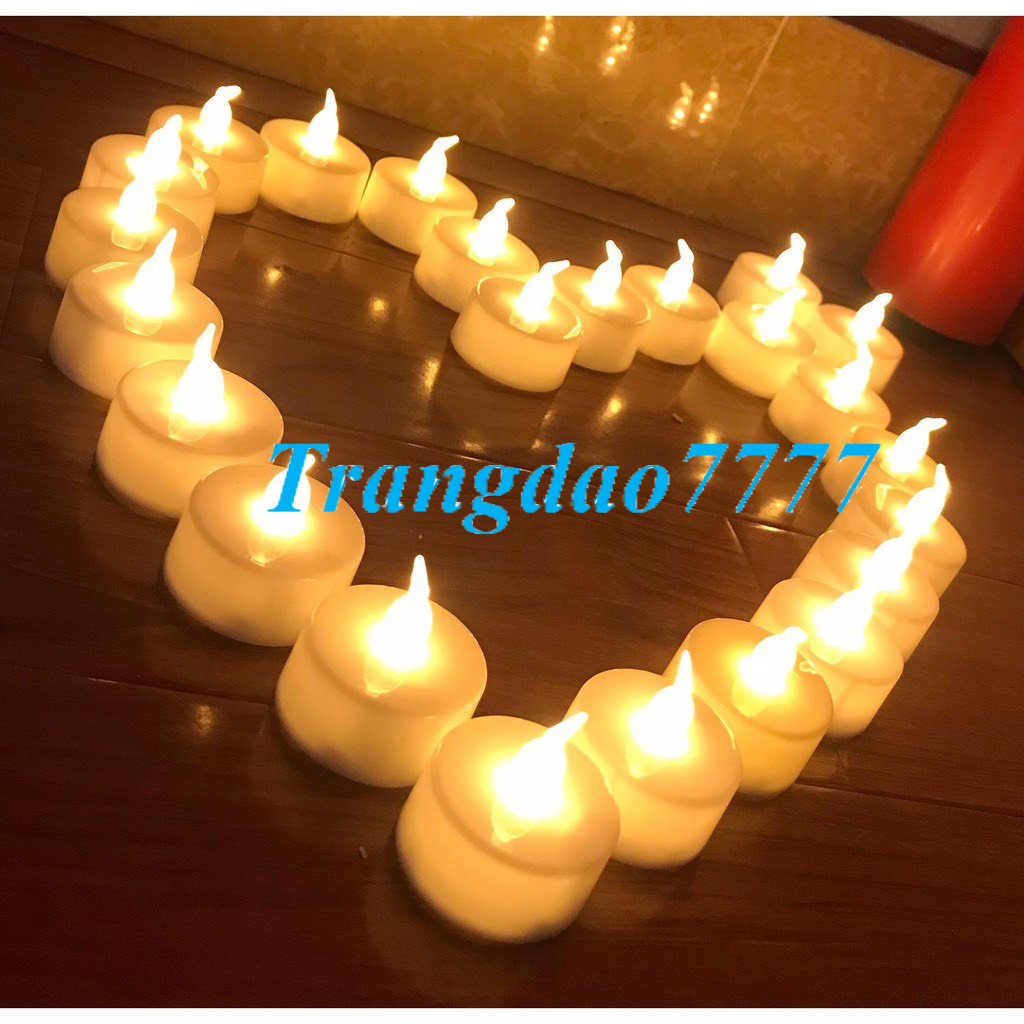 1 Đèn Cầy Led Nến Điện Tử Mini Tặng Kèm Pin Trang Trí Tỏ Tình Cưới Hỏi Lễ Tiệc Thờ Cúng Candle Tealight