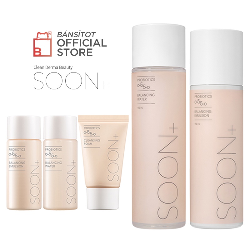 Set Chăm sóc cân bằng da KLAVUU SOON+ 5.5 Balancing Skincare Set 5item Soonplus Soon plus