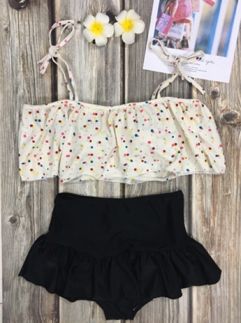 Đồ bơi bikini áo 2 dây cam đất sáng da | BigBuy360 - bigbuy360.vn