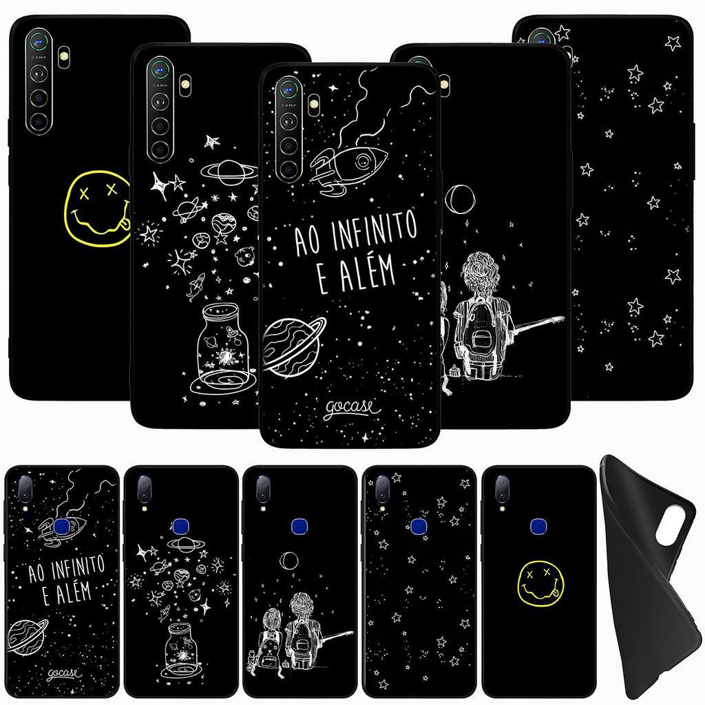 Ốp điện thoại silicon mềm màu đen cho OPPO Realme 6 6I 5 Pro 5I 5S 3 Q C3 C2 C11 C12 C15