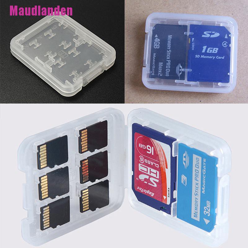 Hộp Đựng Thẻ Nhớ Micro Sd Tf Sdhc Mspd 8 Ngăn Giá Đỡ