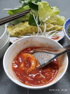 com bo mắm tôm chua mắm mực