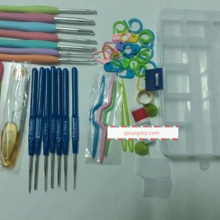 Bộ kim móc len đầy đủ dụng cụ