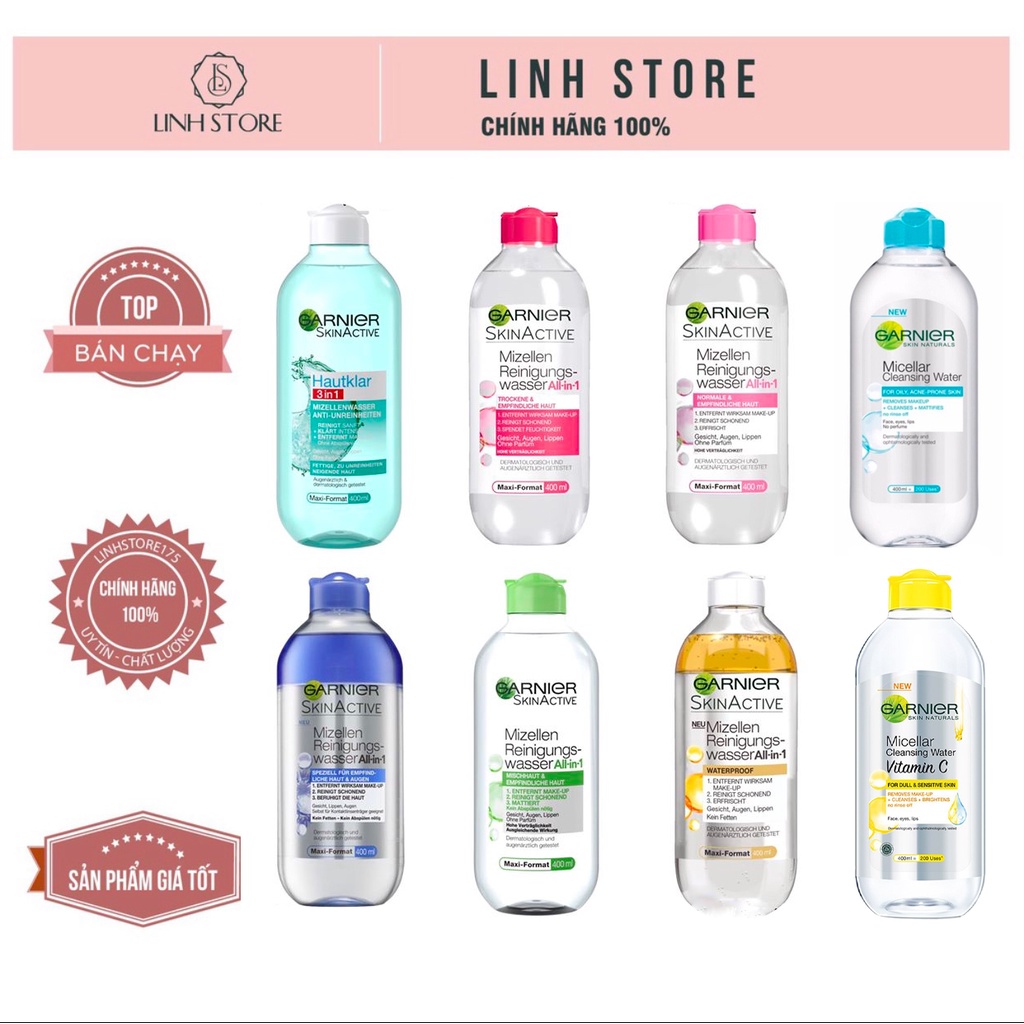 NƯỚC TẨY TRANG GARNIER CLEANSING WATER (400ML)