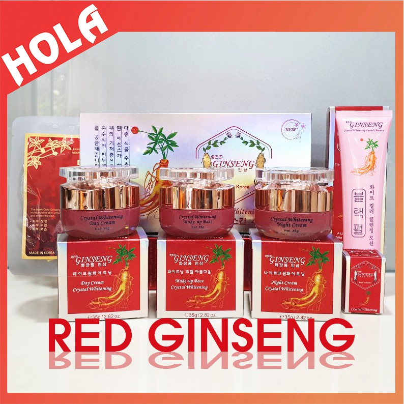 [CHÍNH HÃNG] Mỹ phẩm Hồng Sâm Red Ginseng, làm sạch nám tàn nhang và dưỡng trắng da nhân sâm, kem sâm, mỹ phẩm Ginseng.