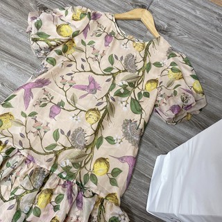 Váy hoa voan lụa