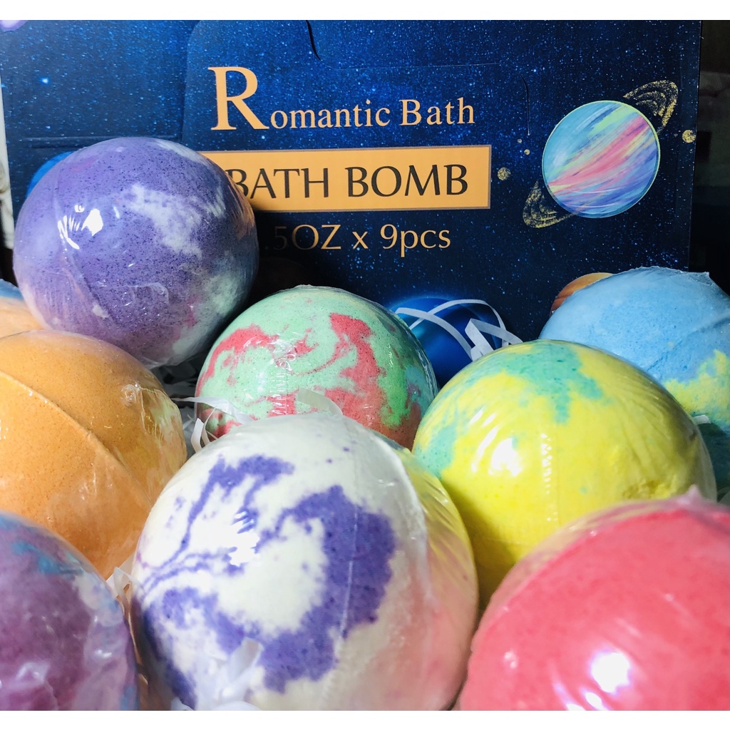 {HÀNG CÓ SẴN} Bom Tắm Galaxy - Galaxy Romantic Bath Bombs | Viên Sủi Bồn Tắm Galaxy Nhiều Mùi Hương Dưỡng Ẩm Và Thư Giãn