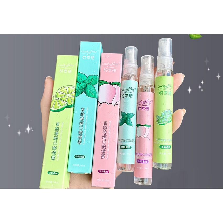 Xịt thơm miệng vị đào và bạc hà thơm mát dung tích 15ML NAVI