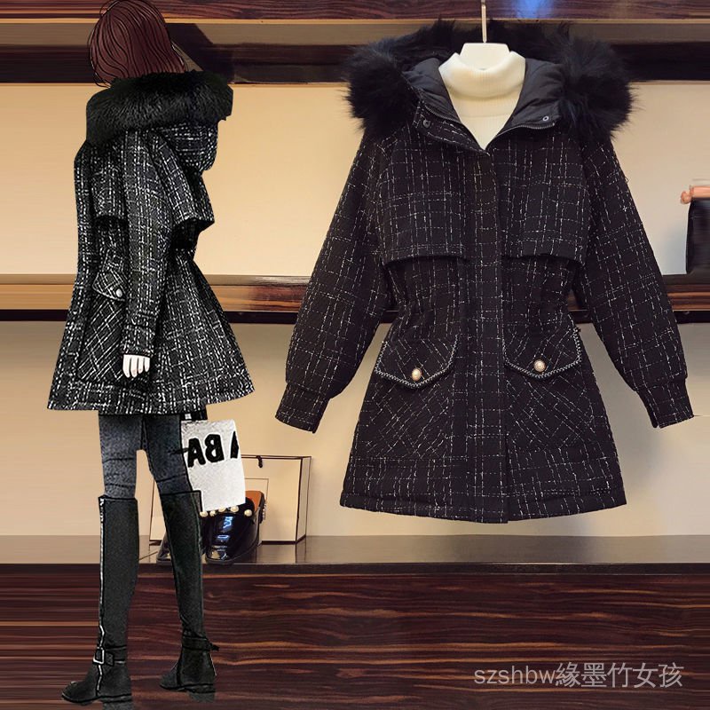 Áo Khoác Phao Dáng Dài Có Đệm Cotton Thời Trang Năm 2021 Plus Size Cho Nữ Trong 3 Ngày