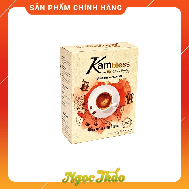 Hộp cafe hòa tan (Vegan) Kambless Ngọc Thảo | 10 túi | BigBuy360 - bigbuy360.vn