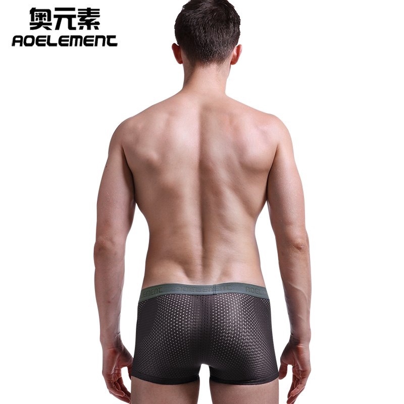 Quần lót lưới Boxer xuyên thấu quyến rũ cho nam