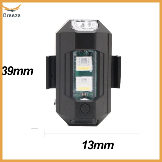 Đèn Led Cảnh Báo Gắn Đuôi Xe Máy Bay Điều Khiển Từ Xa Có Thể Sạc Lại