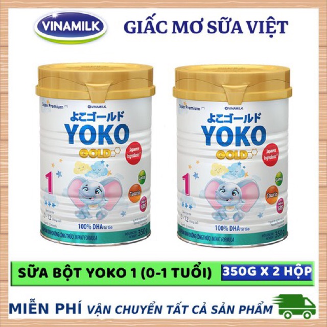 Sữa bột Vinamilk Yoko 1 350g mẫu mới date2025