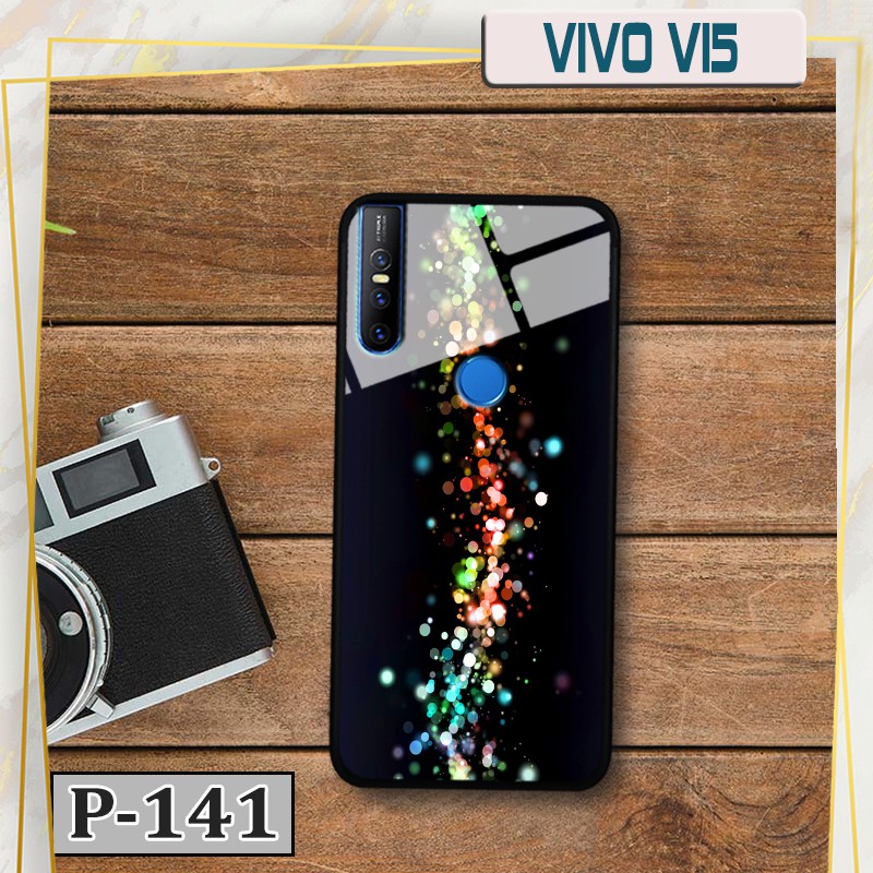 Ốp Vivo V15  - lưng kính in hình 3D