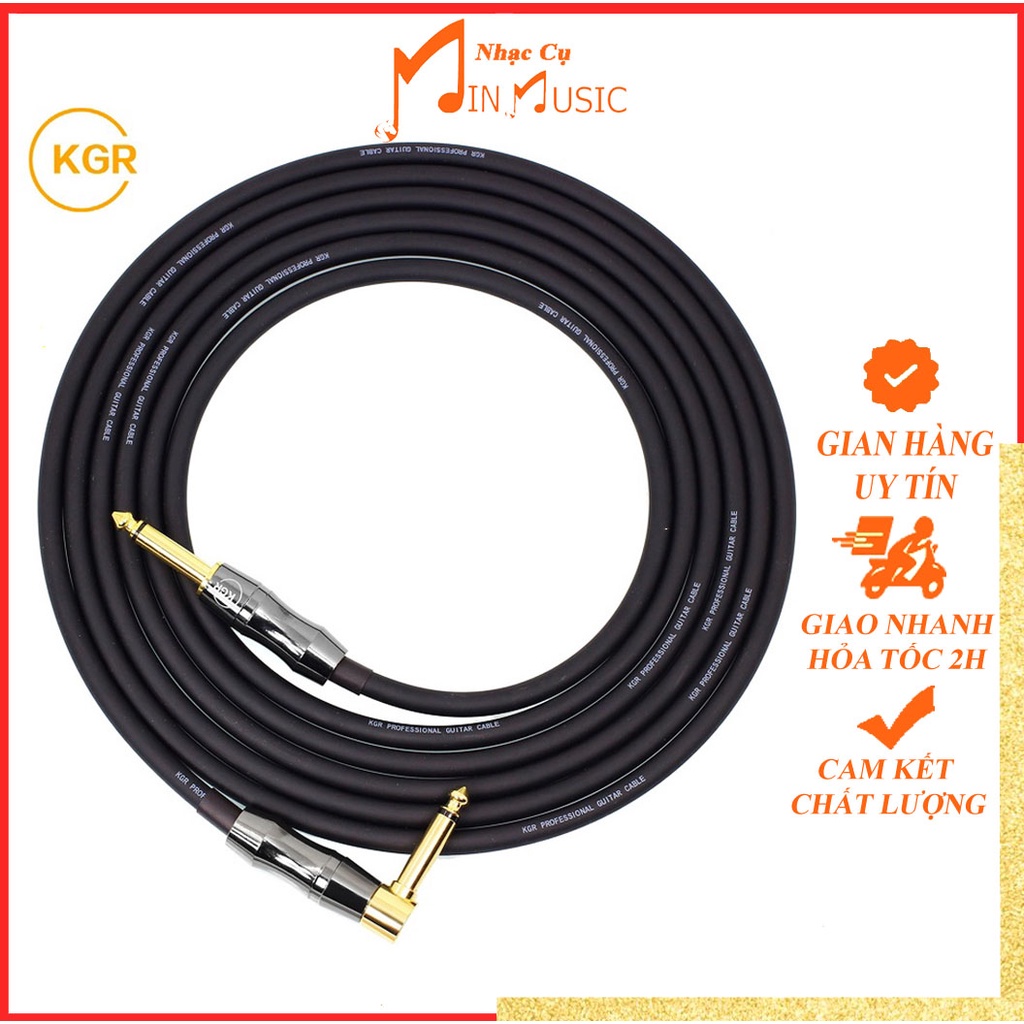 [Chính Hãng KGR] Dây Line Jack Âm Thanh Đàn Guitar Ra Loa 6 Ly KGR Dài 3m 6m Chống Noise Hú Cực Tốt