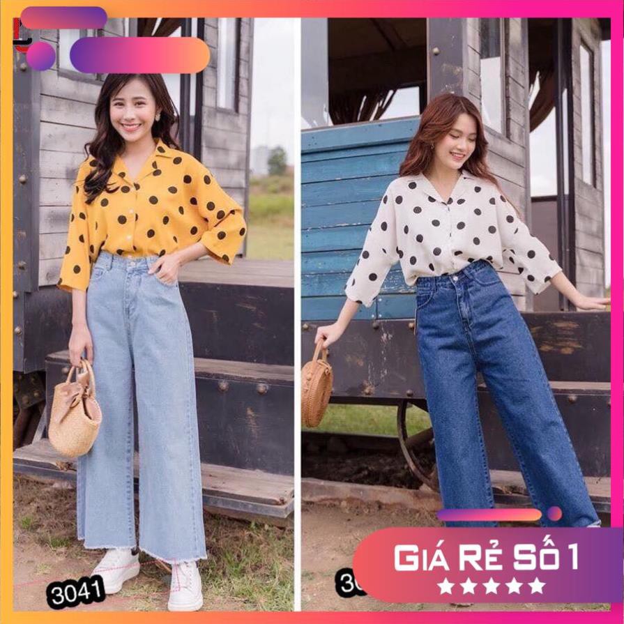 [FREESHIP]-Quần Jeans Ống Rộng GTC3041