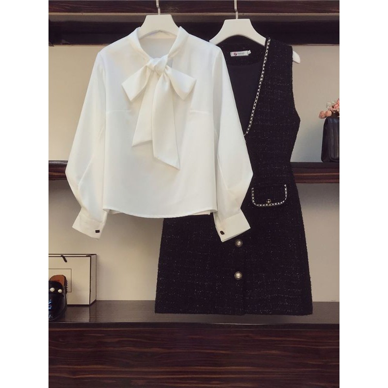 SÉT ÁO SƠ MI, VÁY TWEET -  Hàng Sẵn