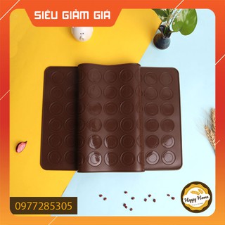 Thảm Silicon Chống Dính Nướng Bánh Macaron 48 ô tròn - Dụng cụ làm bánh