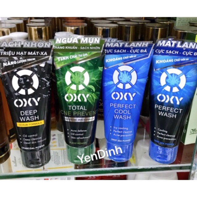 OXY Perfect Wash - Kem rửa mặt cực mát lạnh, sạch bã nhờn, ngừa khuẩn mụn