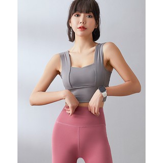 Áo tập gym kiểu bra 2 dây bản to cùng bộ với quần thể thao hàng cao cấp M21