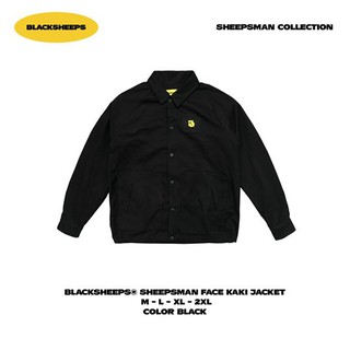 SHEEPSMAN FACE KAKI JACKET - BLACK