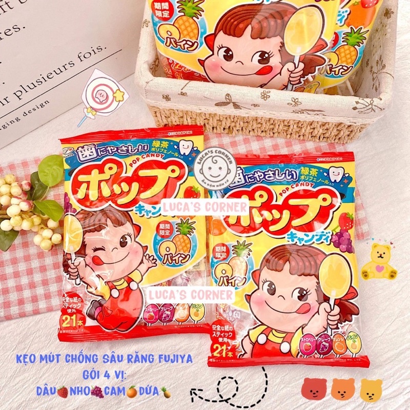 Kẹo mút hoa quả chống sâu răng Candy Pop Nhật Bản cho bé