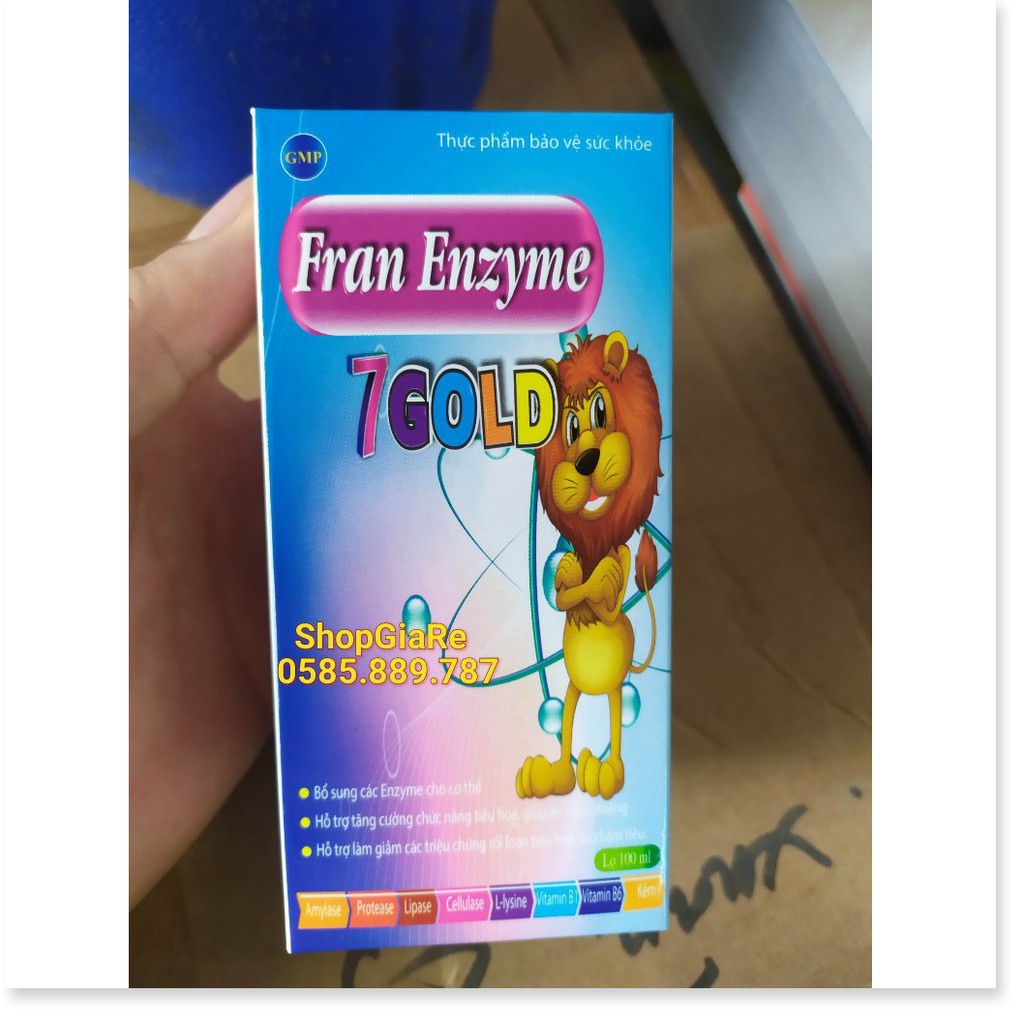 Fran Enzyme 7 gold cân hằng hệ vi sinh đường ruột, giảm rối loạn tiêu hóa, tăng cường sức đề kháng, đi ngoài