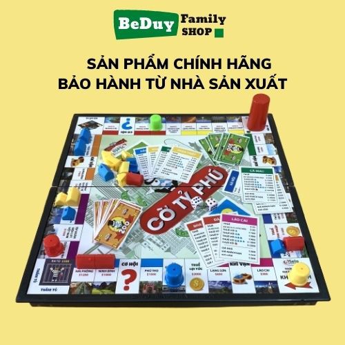 Cờ tỷ phú BẢO HÀNH CHÍNH HÃNG - Đồ chơi trẻ em và gia đình giảm stress, Broad game 31x31cm