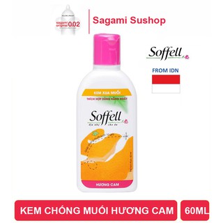 Kem bôi chống muỗi Soffell hương cam và hoa ( 60ml )