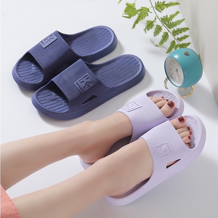 Dép mang trong nhà, văn phòng, dép đi nhà tắm nam nữ, êm nhẹ chống trơn bằng PVC dẻo bền đẹp